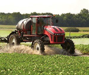 Apache Sprayer in Wet Field